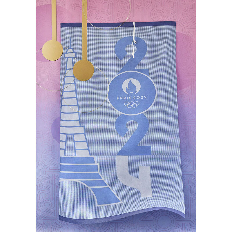 Telo da spiaggia Millésime Bleu  100% cotone, , hi-res image number 0